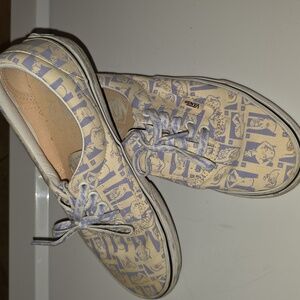 Vans Womens Shoe Size 9- Blue and Cream (Paula #11)